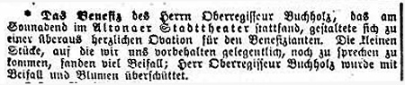 Facsimile of a report of the performance of Der Trompeter von Sakkingen with the music by Mahler in 1889 (General-Anzeiger f�r Hamburg-Altona, 30 April 1889, 6)